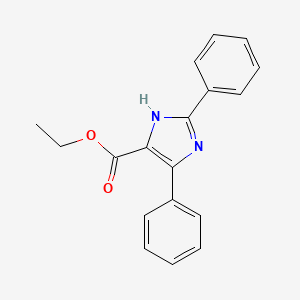 molecular formula C18H16N2O2 B1594879 Ethyl 2,4-diphenyl-1H-imidazole-5-carboxylate CAS No. 37009-52-2