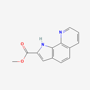 molecular formula C13H10N2O2 B1594902 甲基1H-吡咯并[3,2-h]喹啉-2-羧酸酯 CAS No. 146724-32-5