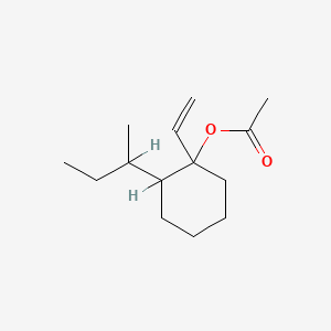 molecular formula C14H24O2 B1594910 2-(1-Methylpropyl)-1-vinylcyclohexyl acetate CAS No. 37172-02-4