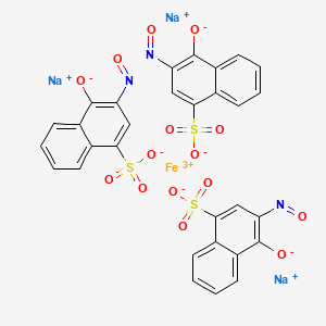 Trisodium tris(4-hydroxy-3-nitrosonaphthalene-1-sulphonato(2-)-O3,O4)ferrate(3-)