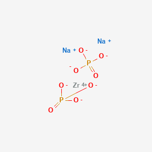 molecular formula Na2O8P2Z B1594919 Phosphoric acid, sodium zirconium(4+) salt (2:2:1) CAS No. 28132-50-5