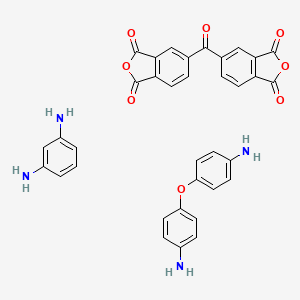molecular formula C35H26N4O8 B1594921 4-(4-Aminophenoxy)aniline;benzene-1,3-diamine;5-(1,3-dioxo-2-benzofuran-5-carbonyl)-2-benzofuran-1,3-dione CAS No. 31942-21-9
