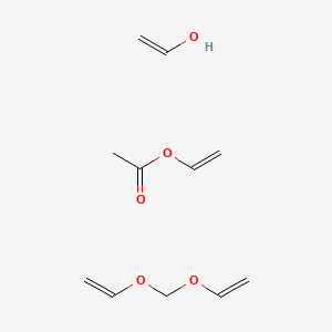 molecular formula C11H18O5 B1594923 Ethenol;ethenoxymethoxyethene;ethenyl acetate CAS No. 63450-15-7