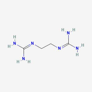 molecular formula C4H12N6 B1594937 1-[2-(diaminomethylideneamino)ethyl]guanidine CAS No. 44956-51-6