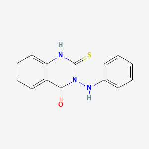 molecular formula C14H11N3OS B1594939 3-anilino-2-mercaptoquinazolin-4(3H)-one CAS No. 5958-14-5