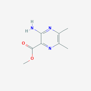 molecular formula C8H11N3O2 B1594943 Methyl 3-amino-5,6-dimethylpyrazine-2-carboxylate CAS No. 6294-72-0
