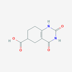 molecular formula C9H10N2O4 B1594947 2,4-Dihydroxy-5,6,7,8-tetrahydroquinazoline-6-carboxylic acid CAS No. 5439-88-3