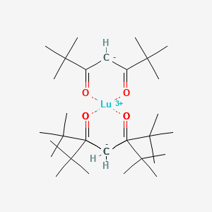 molecular formula C33H60LrO6 B1594954 Tris(2,2,6,6-tetramethyl-3,5-heptanedionato)lutetium(III) CAS No. 15492-45-2