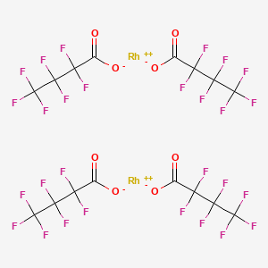 molecular formula C16H4F28O8Rh2 B1594970 Rhodium, tetrakis[m-(2,2,3,3,4,4,4-heptafluorobutanoato-kO:kO')]di-, (Rh-Rh) CAS No. 73755-28-9