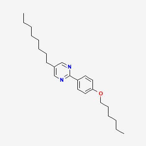 molecular formula C24H36N2O B1594973 2-[4-(Hexyloxy)phenyl]-5-octylpyrimidine CAS No. 57202-48-9