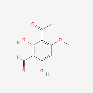molecular formula C10H10O5 B1594975 3-Acetyl-2,6-dihydroxy-4-methoxybenzaldehyde CAS No. 52117-67-6