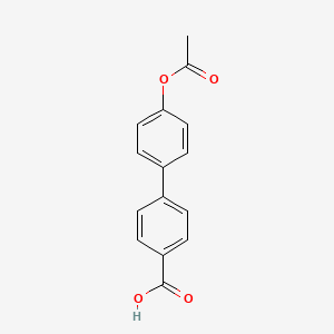 molecular formula C15H12O4 B1594977 4'-Acetoxy-biphenyl-4-carboxylic acid CAS No. 75175-09-6