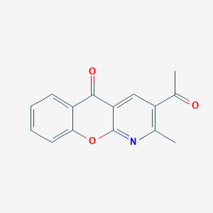 molecular formula C15H11NO3 B1594979 3-Acetyl-2-methyl-5H-[1]benzopyrano[2,3-b]pyridin-5-one CAS No. 67867-47-4