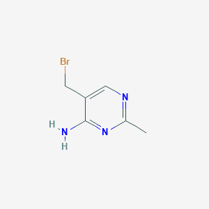 molecular formula C6H8BrN3 B1594988 4-Amino-5-bromomethyl-2-methylpyrimidine CAS No. 25526-81-2