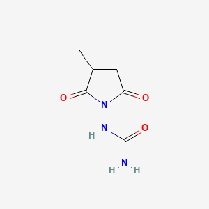 molecular formula C6H7N3O3 B1594991 1-(3-Methyl-2,5-dioxo-2,5-dihydro-1h-pyrrol-1-yl)urea CAS No. 6641-34-5