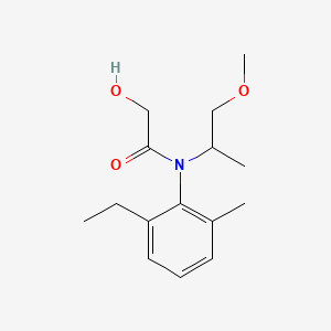 molecular formula C15H23NO3 B1595005 N-(2-ethyl-6-methylphenyl)-2-hydroxy-N-(1-methoxypropan-2-yl)acetamide CAS No. 131068-72-9