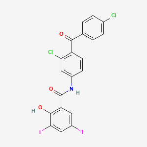 molecular formula C20H11Cl2I2NO3 B1595006 Salantel CAS No. 36093-47-7