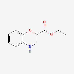 molecular formula C11H13NO3 B1595016 ethyl 3,4-dihydro-2H-1,4-benzoxazine-2-carboxylate CAS No. 22244-22-0