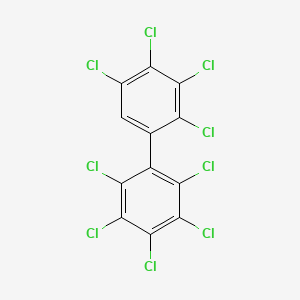 molecular formula C12HCl9 B1595022 2,2',3,3',4,4',5,5',6-Nonachlorobiphenyl CAS No. 40186-72-9