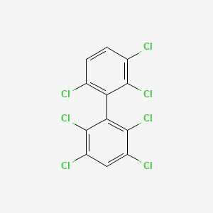 molecular formula C12H3Cl7 B1595026 2,2',3,3',5,6,6'-Heptachlorobiphenyl CAS No. 52663-64-6