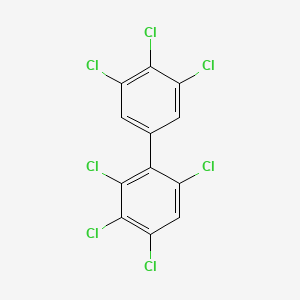molecular formula C12H3Cl7 B1595032 2,3,3',4,4',5',6-Heptachlorobiphenyl CAS No. 74472-50-7