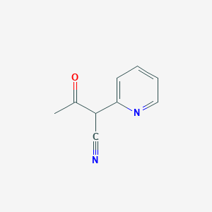 molecular formula C9H8N2O B1595063 3-Oxo-2-(pyridin-2-yl)butanenitrile CAS No. 57115-24-9