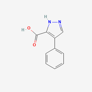 molecular formula C10H8N2O2 B1595068 4-Phenyl-1H-pyrazole-3-carboxylic acid CAS No. 7510-56-7