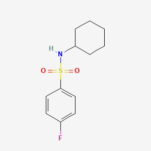 molecular formula C12H16FNO2S B1595114 N-Cyclohexyl 4-fluorobenzenesulfonamide CAS No. 565-40-2