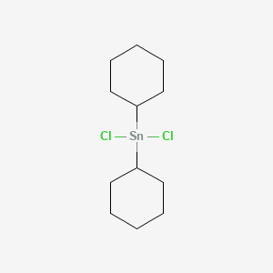 molecular formula C12H22Cl2Sn B1595115 Stannane, dichlorodicyclohexyl- CAS No. 3342-69-6