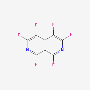 molecular formula C8F6N2 B1595122 2,7-Naphthyridine, 1,3,4,5,6,8-hexafluoro- CAS No. 56595-14-3