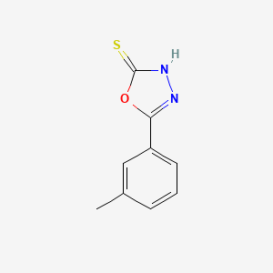 molecular formula C9H8N2OS B1595129 5-(3-Methylphenyl)-1,3,4-oxadiazole-2-thiol CAS No. 66147-19-1