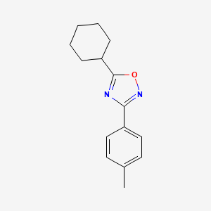 molecular formula C15H18N2O B1595131 5-Cyclohexyl-3-(p-tolyl)-1,2,4-oxadiazole CAS No. 330828-28-9