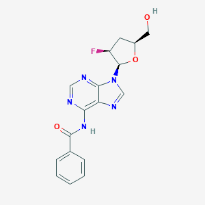 9-(2'-Fluoro-2',3'-dideoxy-beta-D-arabinofuranosyl)-N-benzoyl-adenine