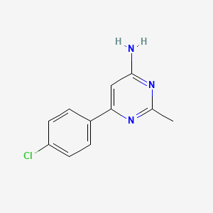6-(4-Chlorophenyl)-2-methylpyrimidin-4-amine