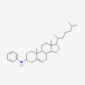 molecular formula C33H51N B1595159 N-Phenylcholest-5-en-3-amine CAS No. 7510-04-5
