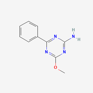 molecular formula C10H10N4O B1595192 4-Methoxy-6-phenyl-1,3,5-triazin-2-amine CAS No. 30369-38-1