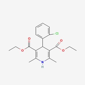 molecular formula C19H22ClNO4 B1595207 Diethyl 4-(2-chlorophenyl)-2,6-dimethyl-1,4-dihydropyridine-3,5-dicarboxylate CAS No. 34148-67-9