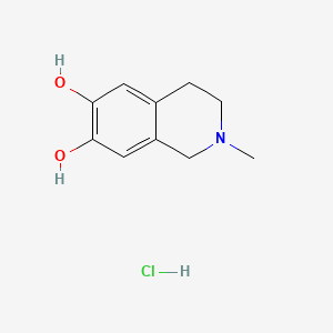 molecular formula C10H14ClNO2 B1595219 2-Methyl-1,2,3,4-tetrahydro-6,7-isoquinolinediol hydrochloride CAS No. 63937-92-8