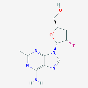 9H-Purin-6-amine, 9-(2,3-dideoxy-2-fluoro-beta-D-threo-pentofuranosyl)-2-methyl-