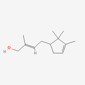 molecular formula C13H22O B1595226 2-Methyl-4-(2,2,3-trimethyl-3-cyclopenten-1-yl)-2-buten-1-ol CAS No. 28219-60-5