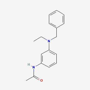 molecular formula C17H20N2O B1595227 Acetamide, N-[3-[ethyl(phenylmethyl)amino]phenyl]- CAS No. 29103-58-0