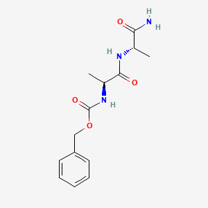 molecular formula C14H19N3O4 B1595228 Benzyl ((S)-1-(((S)-1-amino-1-oxopropan-2-yl)amino)-1-oxopropan-2-yl)carbamate CAS No. 50444-54-7