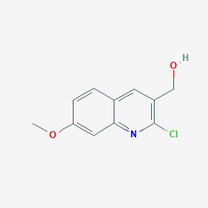 molecular formula C11H10ClNO2 B1595235 2-Chloro-7-methoxyquinoline-3-methanol CAS No. 333408-48-3