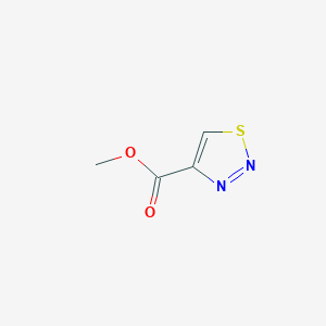 molecular formula C4H4N2O2S B1595237 Methyl 1,2,3-thiadiazole-4-carboxylate CAS No. 3989-35-3