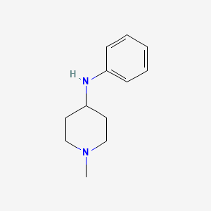molecular formula C12H18N2 B1595240 1-Methyl-N-phenylpiperidin-4-amine CAS No. 22261-94-5