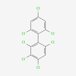 molecular formula C12H3Cl7 B1595242 2,2',3,4,4',6,6'-Heptachlorobiphenyl CAS No. 74472-48-3