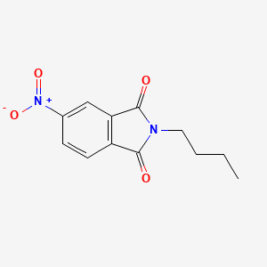molecular formula C12H12N2O4 B1595243 1H-Isoindole-1,3(2H)-dione, 2-butyl-5-nitro- CAS No. 54395-37-8