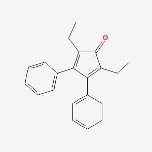 molecular formula C21H20O B1595265 2,5-Diethyl-3,4-diphenylcyclopentadienone CAS No. 51932-77-5