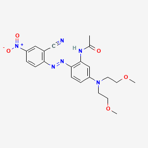 Acetamide, N-[5-[bis(2-methoxyethyl)amino]-2-[(2-cyano-4-nitrophenyl)azo]phenyl]-
