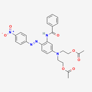 Benzamide, N-[5-[bis[2-(acetyloxy)ethyl]amino]-2-[(4-nitrophenyl)azo]phenyl]-
